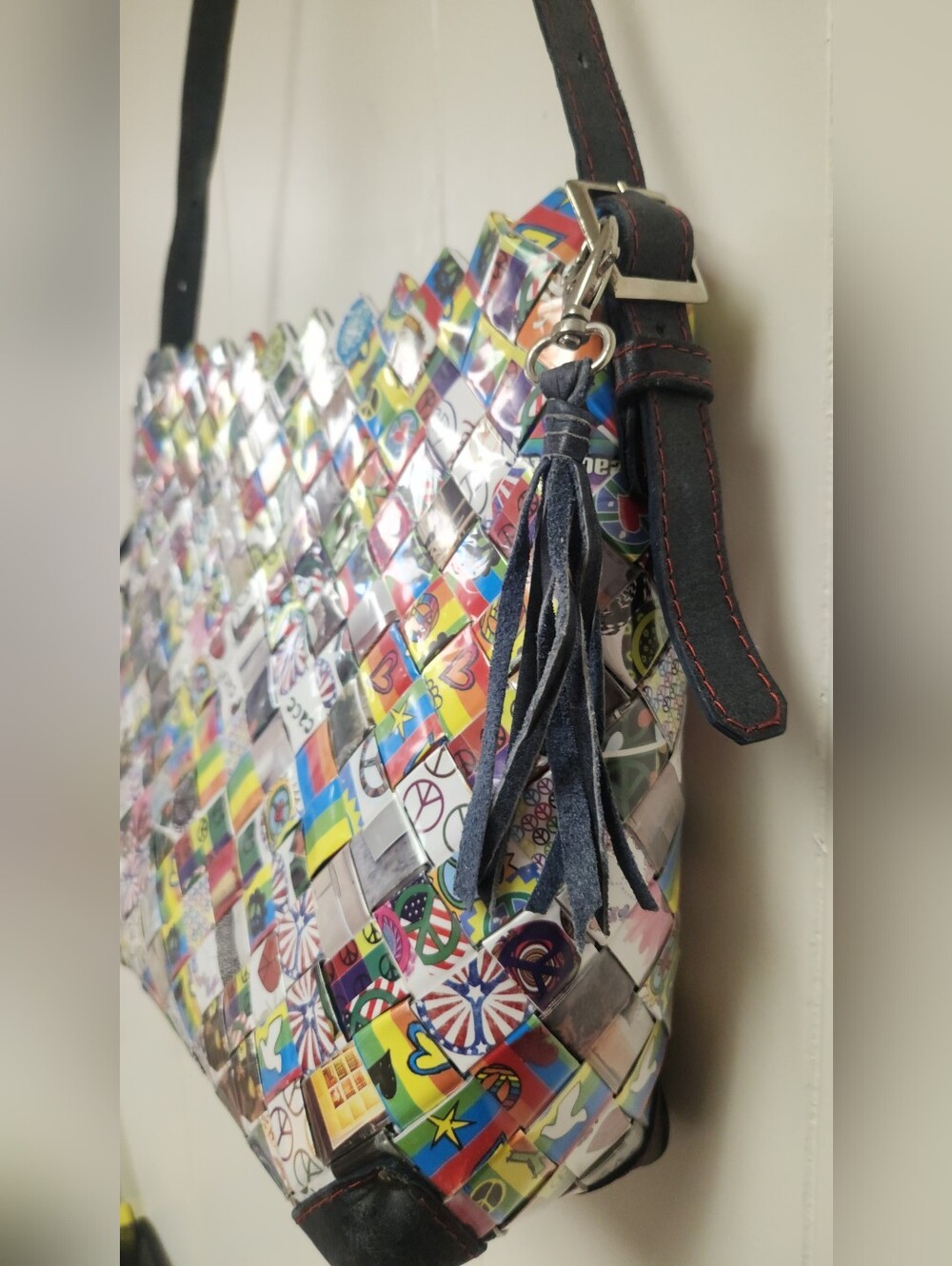 Upcycled Nahui Ollin Handmade Origami Shoulderbag Brand New!! - Picture 6 of 15
